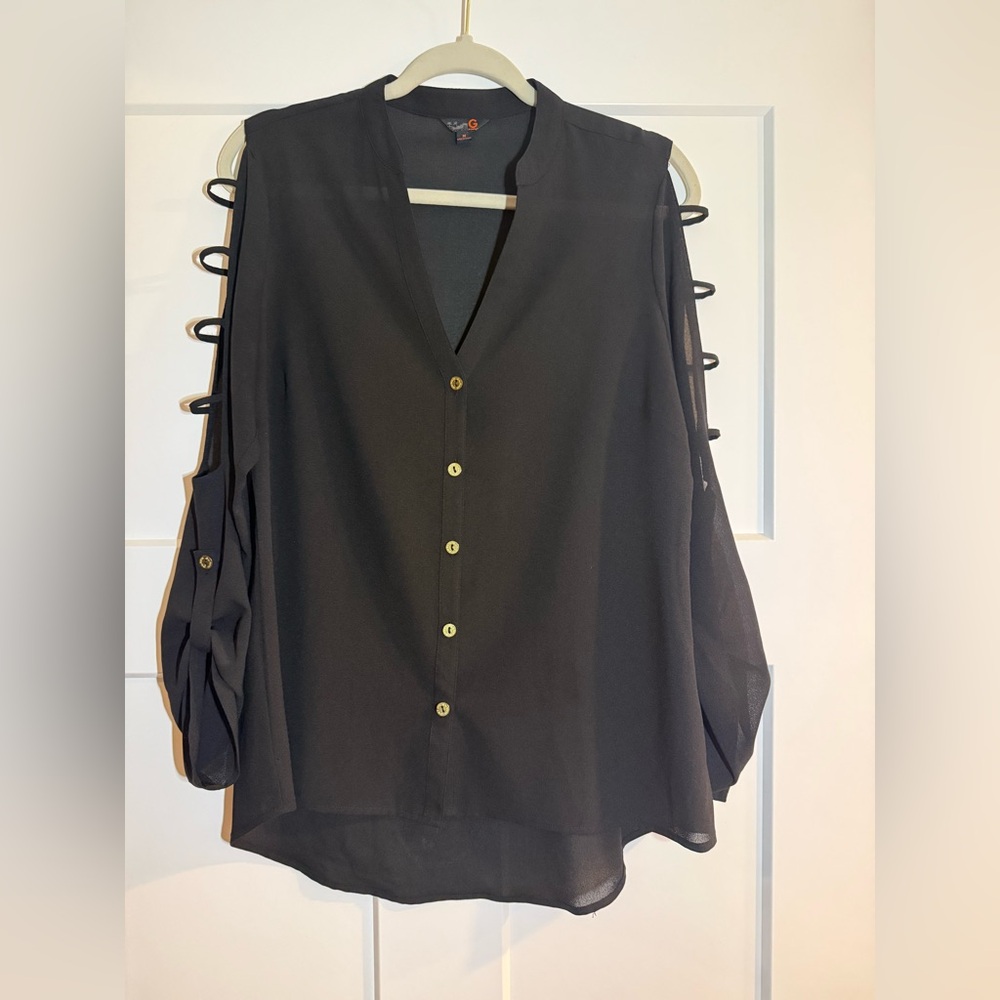 Elegant Black Women's Top